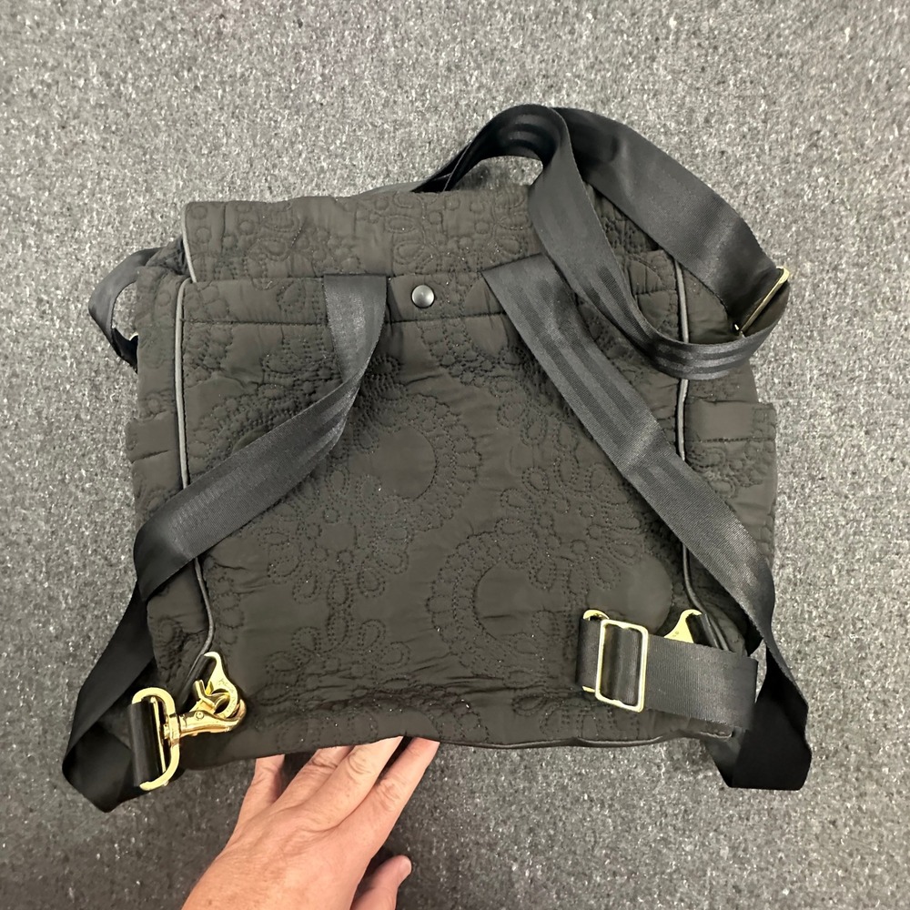 Petunia Pickle Bottom Boxy Bottom Backpack diaper bag black Gold OS Velvety - Picture 4 of 12